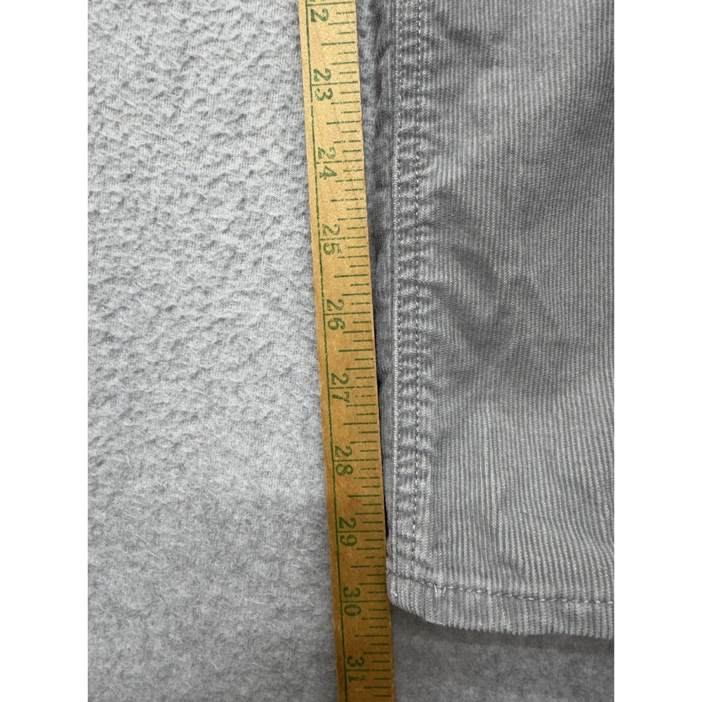 Garnet Hill Corduroy Pants Womens 4 Gray Straight Leg Stretch Casual Pockets - Picture 7 of 13